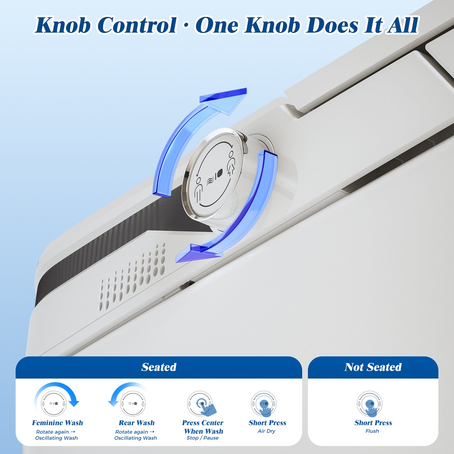 CLIRASS Smart Toilet with Bidet, Electric Bidet Toilet with Auto Powerful Flush, Auto Open/Close, Foot Sensor, Heated Elongated Seat (ADA Comfort Height), Night Light, Deodorization Remote