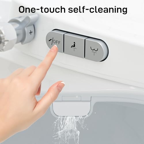Bidet Toilet Seat – Non-Electric, Self-Cleaning Dual Nozzles for Frontal & Rear Wash, Adjustable Water Pressure, Slow-Close Lid, Fits Elongated Toilets – Hygienic & Eco-Friendly Upgrade (Elongated)