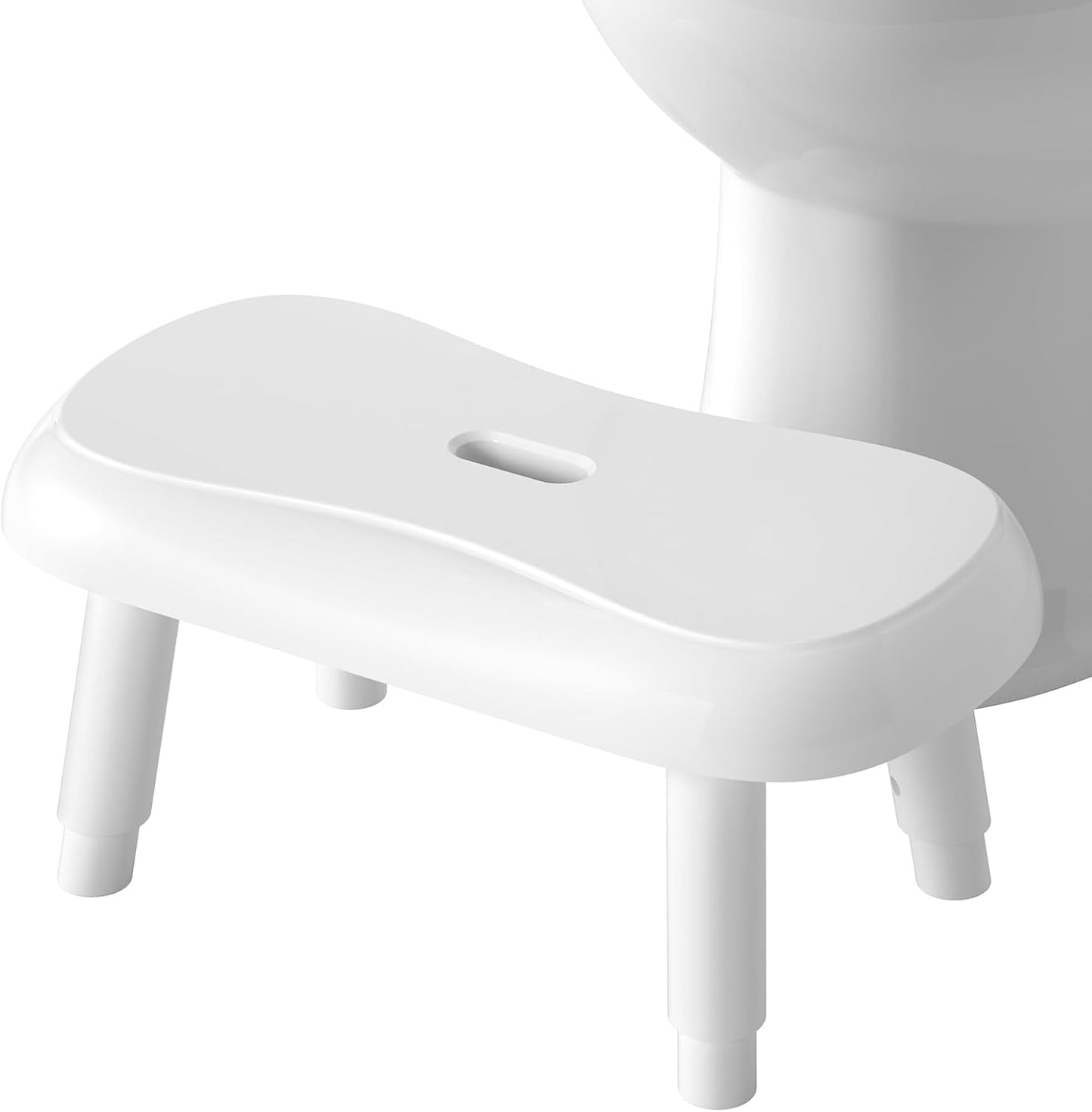 Clirass Toilet Stool Squat - 6.7", 7.5", 8.3" and 9" Adjustable Heights - Bathroom Potty Poop Stool for Adults and Kids with Non-Slip Design