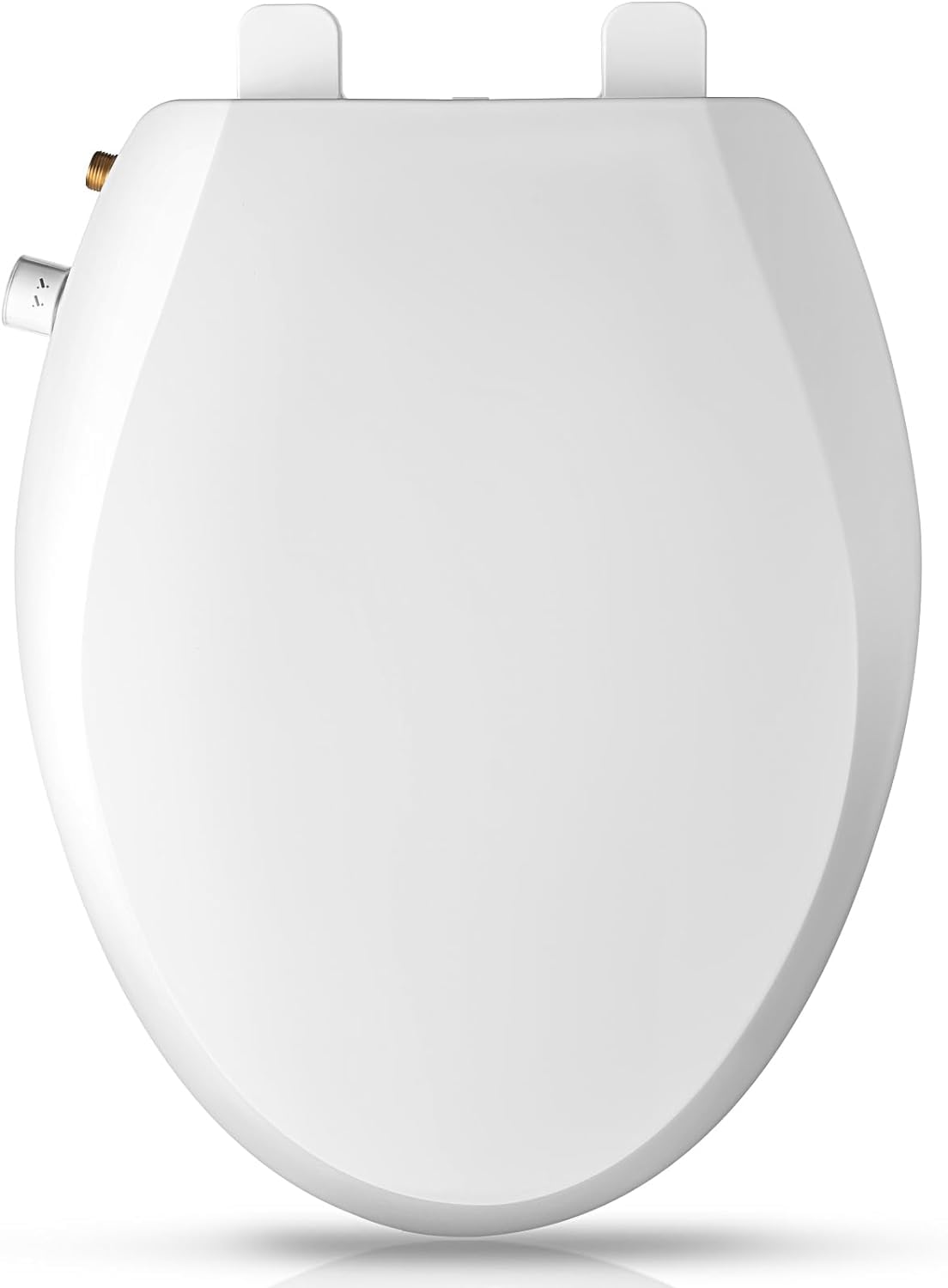 Clirass Elongated Heated Toilet Seat with Night Light, Three Temperature Settings Heated Seat,70 in Power Cord, Fit Elongated Toilet, Cold Water Bidet Function Toilet Seat With Slow Close