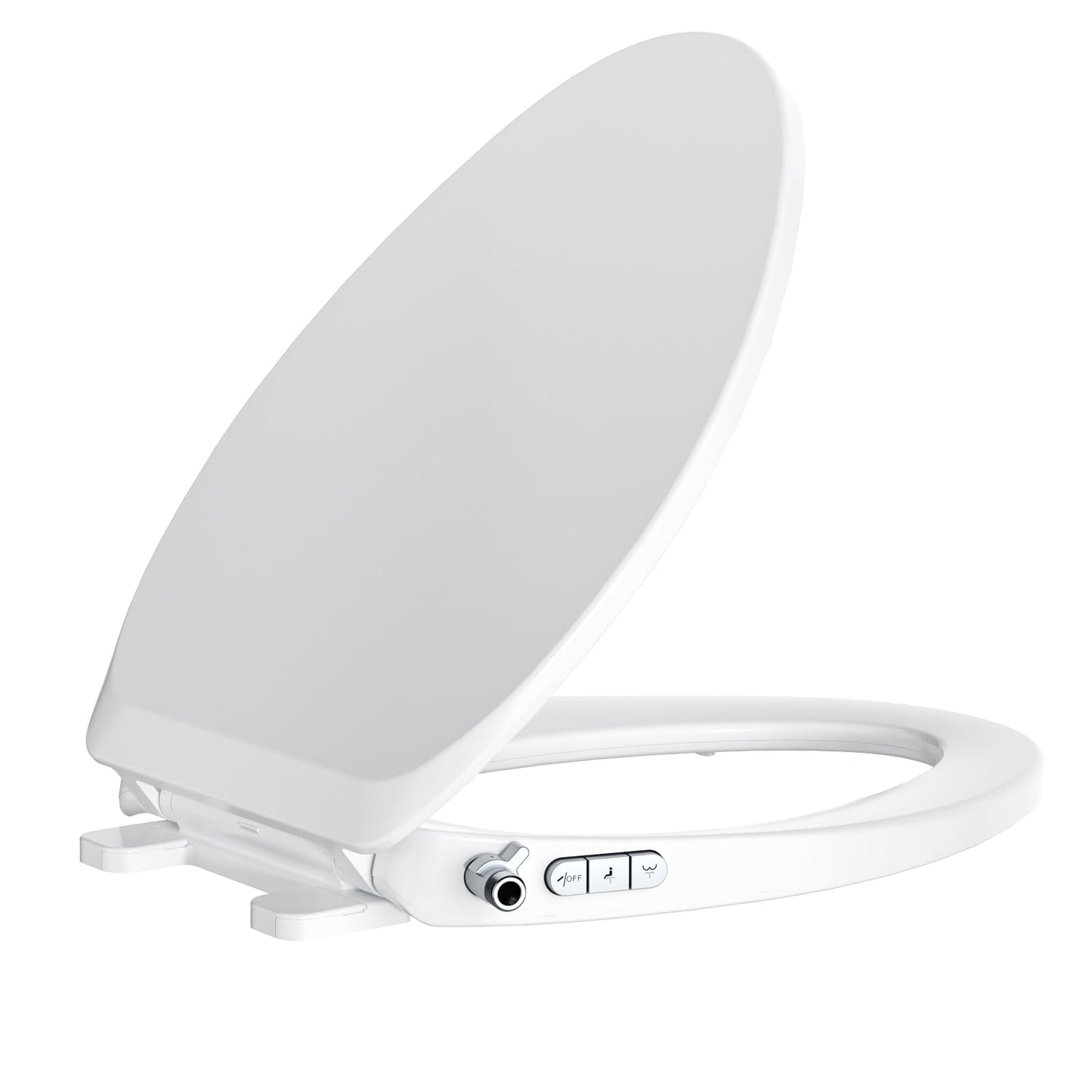 Bidet Toilet Seat – Non-Electric, Self-Cleaning Dual Nozzles for Frontal & Rear Wash, Adjustable Water Pressure, Slow-Close Lid, Fits Elongated Toilets – Hygienic & Eco-Friendly Upgrade (Elongated)