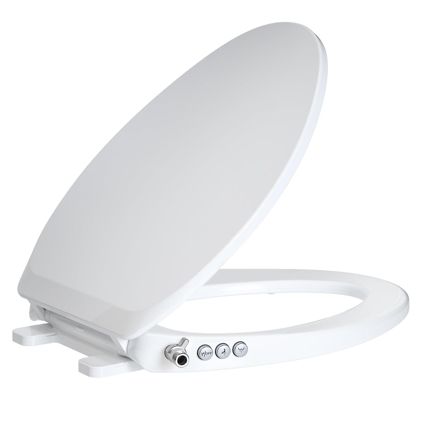 Bidet Toilet Seat – Non-Electric, Self-Cleaning Dual Nozzles for Frontal & Rear Wash, Adjustable Water Pressure, Slow-Close Lid, Fits Elongated Toilets – Hygienic & Eco-Friendly Upgrade (Elongated)