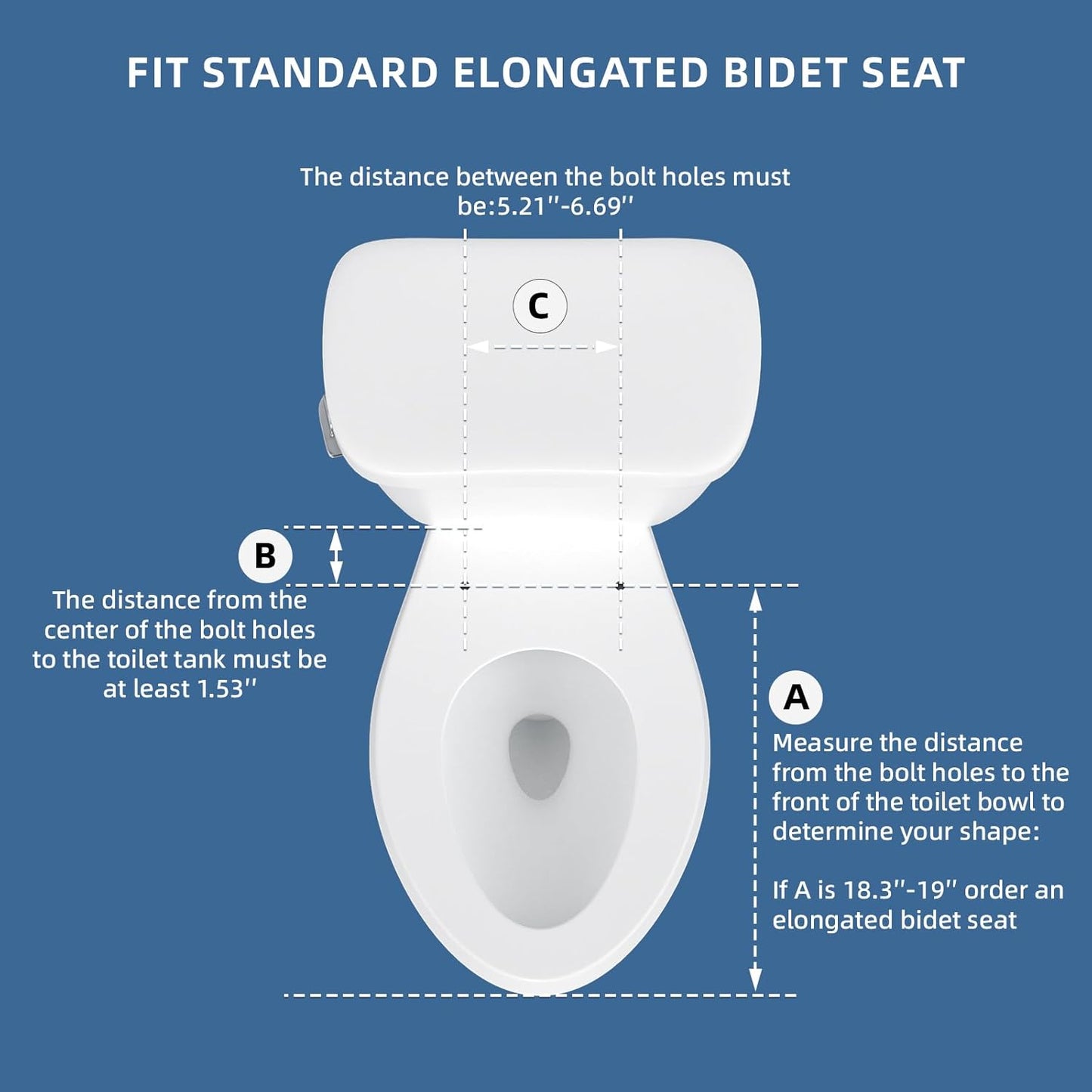 Clirass Bidet Toilet Seat, Soft Close Round Toilet Seat, Button control Feminine/Posterior Wash Switch, Knob Control Water Pressure,White Bidet Seat Attachment with Brass inlet